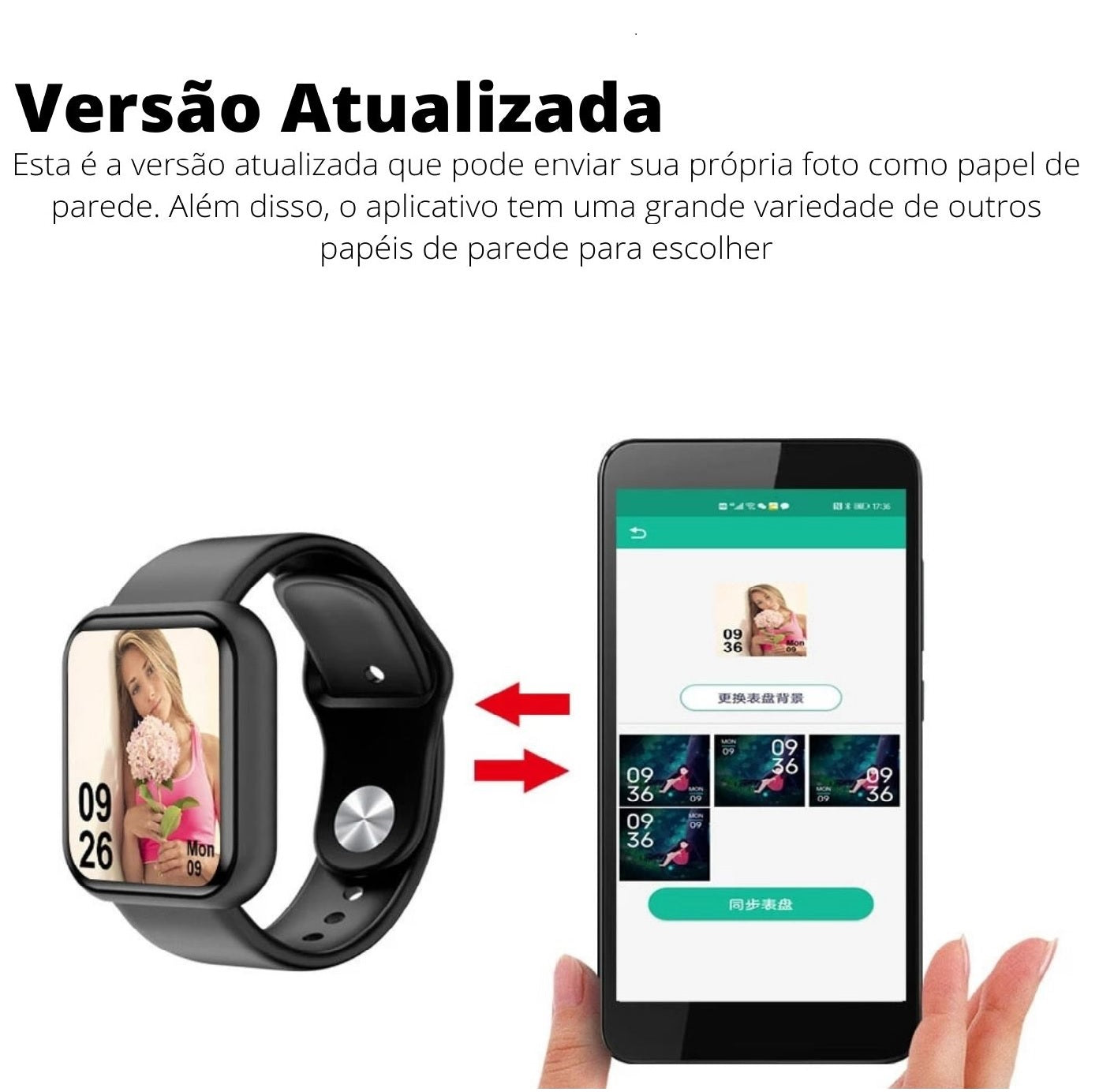 Relógio inteligente D20 Pro Masculino e Feminino